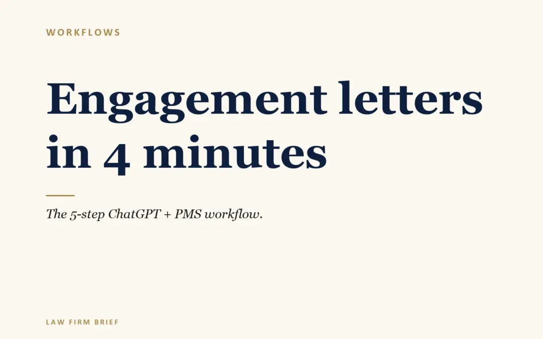 5 step engagement letter workflow