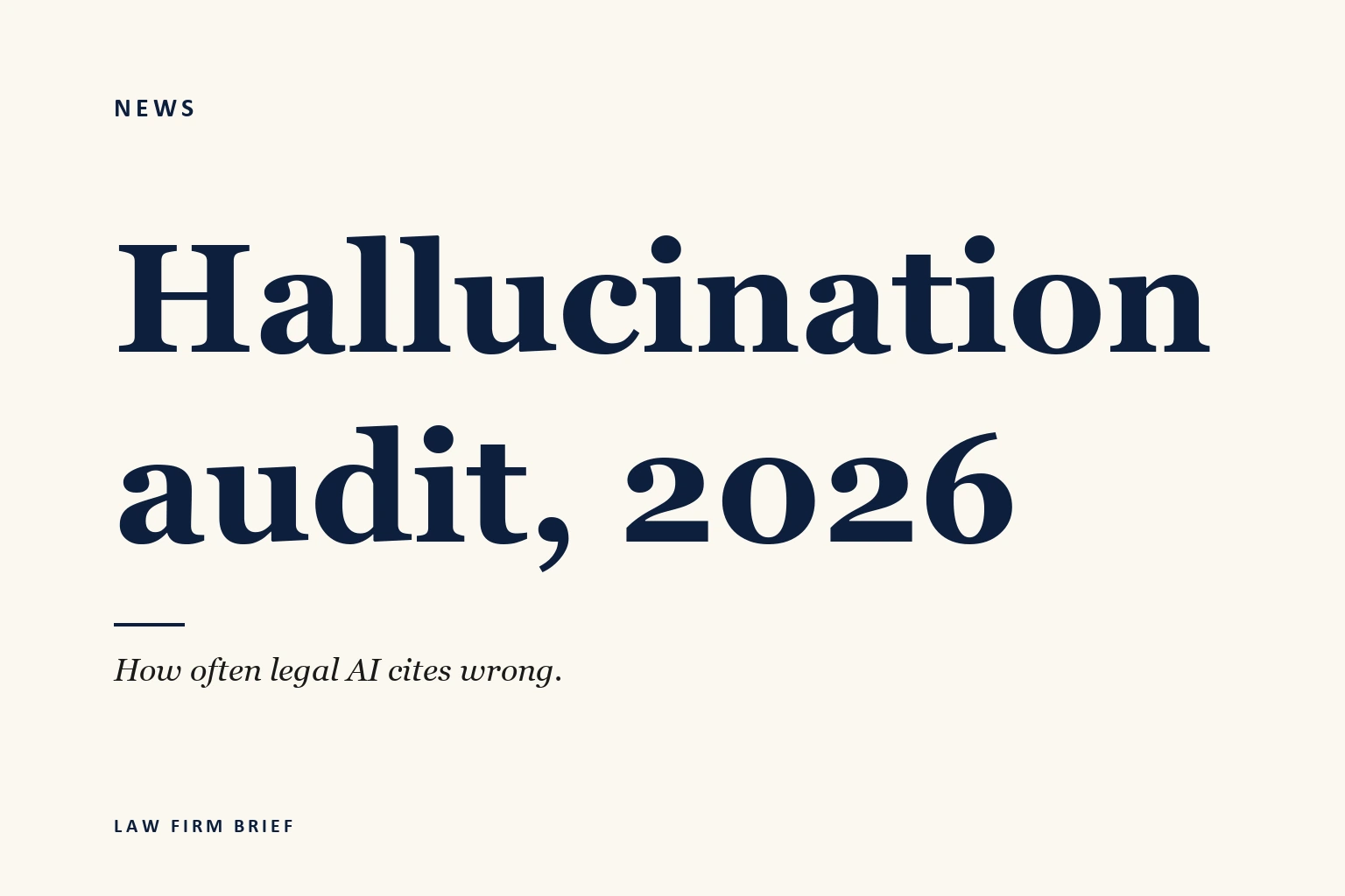 The AI Hallucination Audit: How Often Lexis+, Westlaw, and CoCounsel Get Citations Wrong (2026 Data)